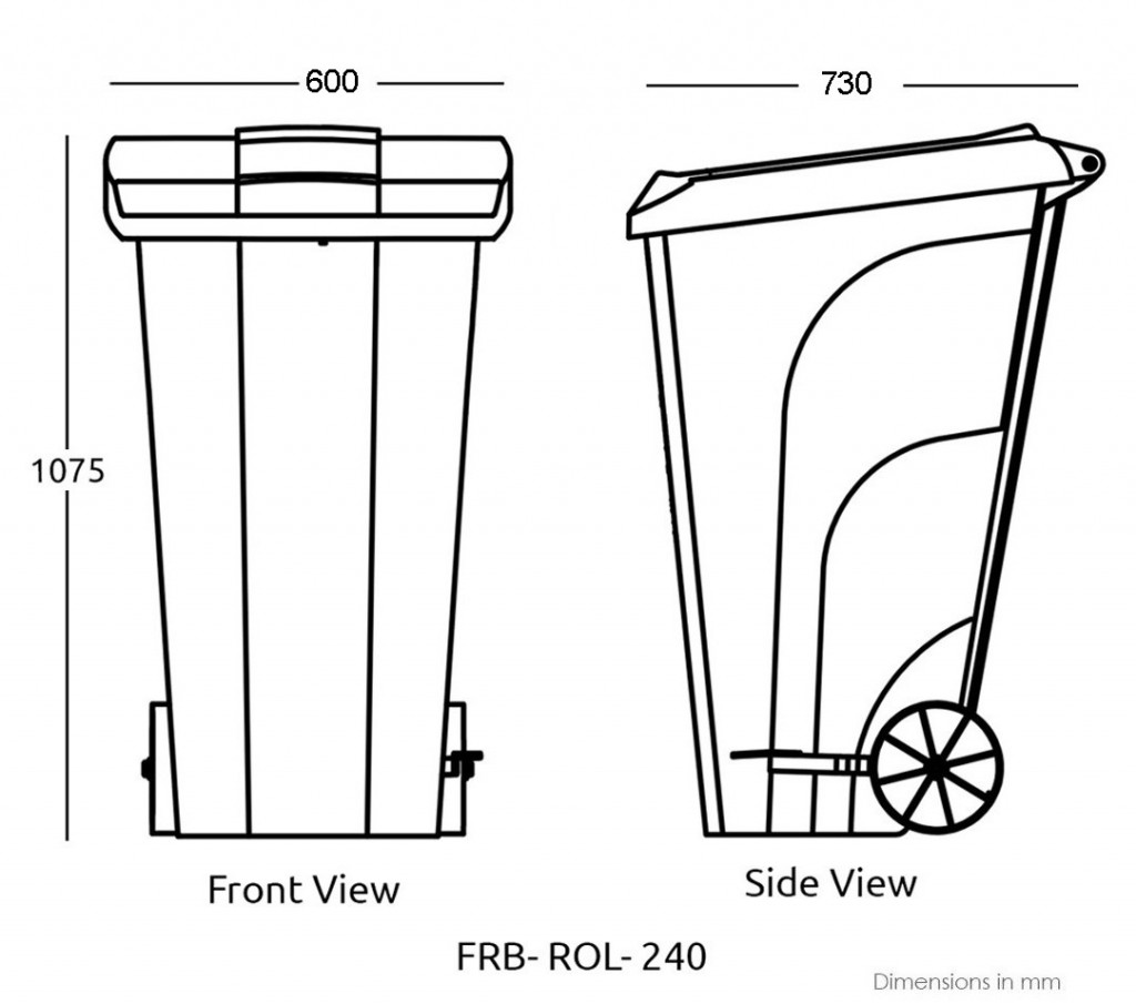 Large Capacity Medical Waste Bins & Pedal Bins Foot Paddle Wheel Bins