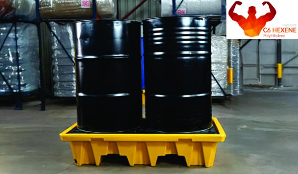 2 Drum Spill Pallet - 125L HEAVY
