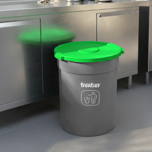 Round Bin  Flat Lid 120L