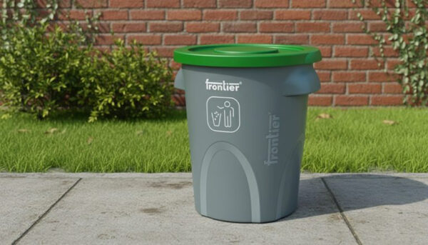 Round Bin 80L Flat Lid